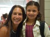 Lockhart first grader teacher Regina Birney met one of her new students, Brook Sheinfeld. 