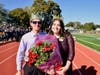 Anthony Papasodero, left, was crowned homecoming king and Juliet Hartz was crowned homecoming queen. 