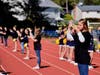 American Sign Language students signed the Pledge of Allegiance before kickoff.  