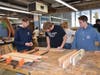 Woodworking students at Long Beach High School are constructing Adirondack chairs for the Northport VA hospital.
