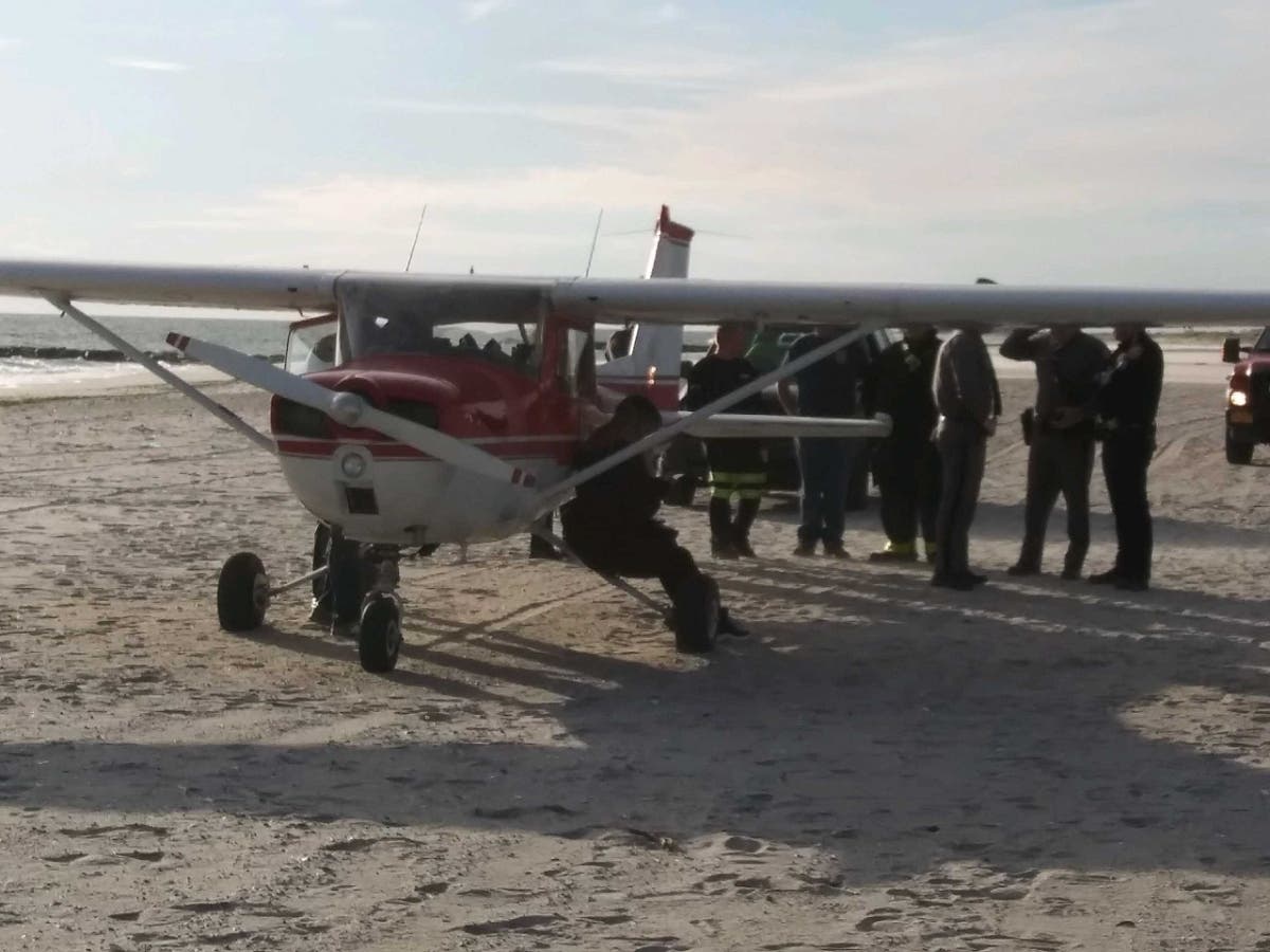 A small plane made an emergency landing in Point Lookout Monday afternoon.