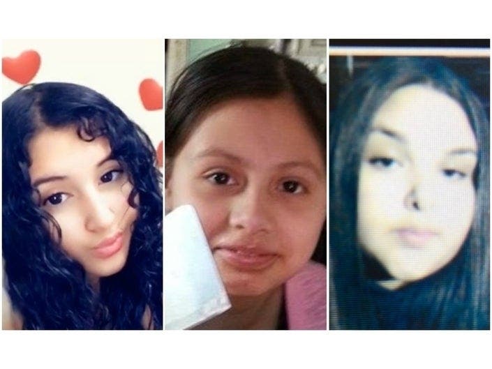 Dairin Aguilera, left, Helen Acosta and Jacqueline Rodriguez.