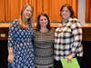 Marion Street nurse Janet Lecce (middle) earned the Honorary Life Membership Award from the Marion Street School PTA. Pictured with Principal Theresa Macchia (left) and PTA member Diana Giarriputo. 