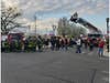 Firefighters from all over the area came to Mount Sinai South Nassau hospital to thank healthcare workers at the facility.