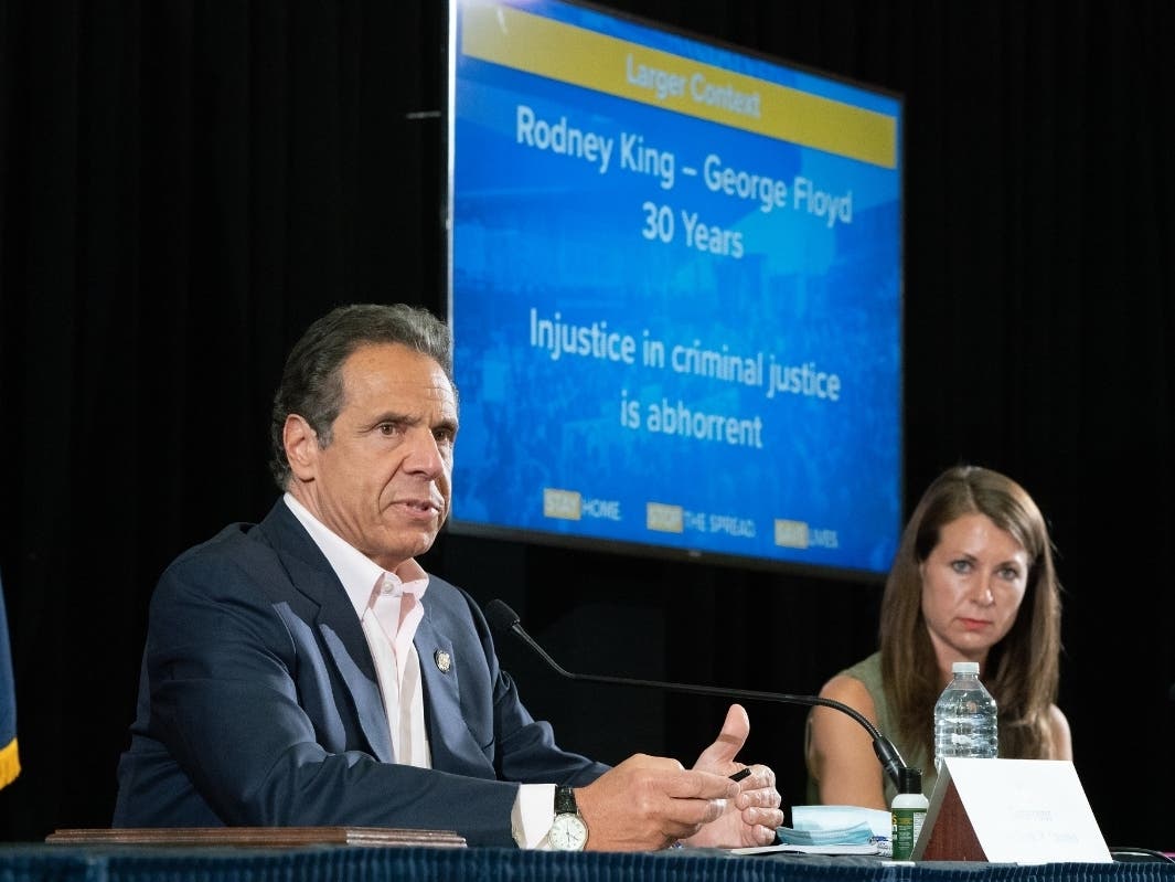 Gov. Andrew Cuomo said he stands with the protesters, but warned them about the possibility of spreading the coronavirus and undoing the efforts to contain it.