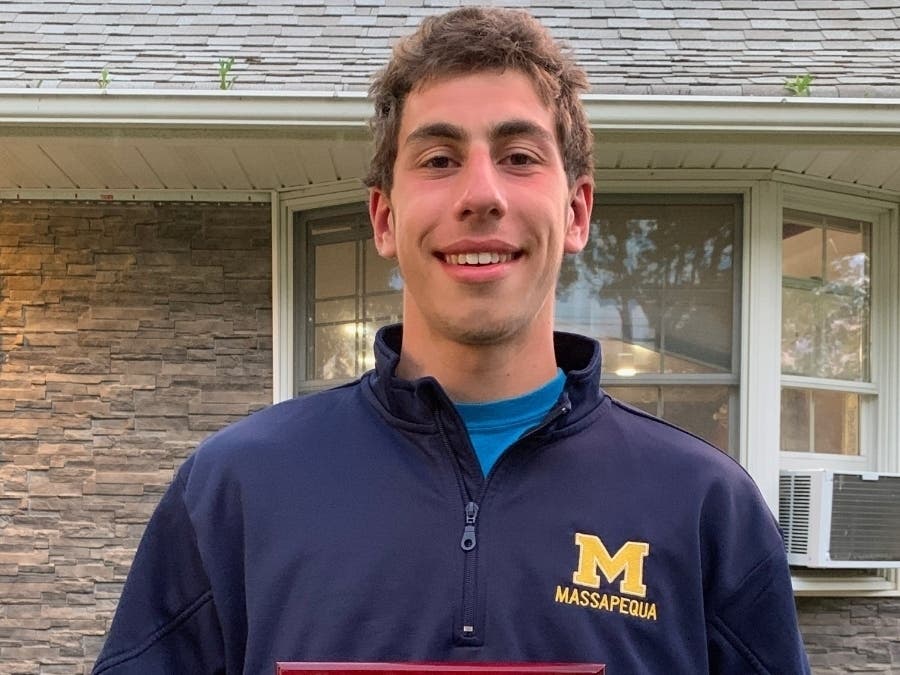 Massapequa High School senior Nick Bianco, a standout track and field athlete, Special Achievement Award from the Nassau Track & Field and Cross Country Officials Association.