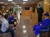 A.J. Pilate was recognized in the auditorium lobby because he will leave for West Point Prep before the graduation ceremony for the Class of 2020.