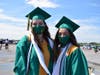 Lynbrook High School valedictorian Arpie Bakhshian (right) and salutatorian Anna Rath. 