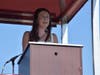 Salutatorian Katherine Staub addresses the Class of 2020.