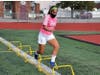 Emily Dvoskin participated in soccer intramural training at Mepham High School.
