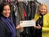 Nancy Musco, Program & Community Engagement Manager at DFSCNJ (right), and Mildred Torres, Director, Middlesex County Family Justice Center (left), at the opening of the DFSCNJ satellite office at Women Aware at the Middlesex County Family Justice Center.