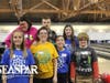 St. Francis Xavier Students pose for a picture with their new SEASPAR friends. 