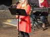 Emily Clark of Woodridge “owns” the stage with her show of confidence and talent during a drum solo performance of “Walking In a Winter Wonder Land.”