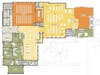 The latest floorplan configuration from Engberg Anderson Architects for the renovation of the first floor of the Carnegie building along with the first floor of the library expansion.
