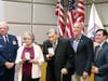 Lt. Col. Joseph Wooley, Joan D'Alessandro, Raymond D'Alessandro, U.S. Rep. Sean Maloney, State Assemblyman Kevin Byrne