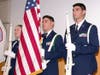 NY033 Cadet Color Guard Team - C/A1C Corrine Taylor, C/CMSgt Eduardo Gonzalez and Cadet C/CMSgt Diego Gonzalez