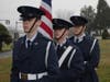 Putnam County Composite Squadron Cadet Color Guard Team members C/C MSgt. Evan Regan, C/CMSgt. Steven Johnston and C/A1C Rocco Rapisarda.
