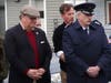 NYS Sen. Peter Harckham (l) and Civil Air Patrol South Eastern Group Deputy Commander Mike Gasparini (r) attend the Wreaths Across America ceremony.