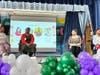 From R-L: Poet Mahogany L. Browne, New York Times best-selling authors Ibi Zoboi, Rita Williams-Garcia and District 41 Councilwoman Darlene Mealy speak on a panel during an event celebrating International Women's Day at Excellence Girls Middle Acadmeyh.