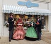 Strolling holiday carolers