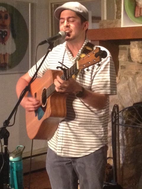 Anthony on guitar