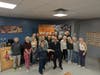 Glenbard West Choir Check presentation from the Community Rummage Sale to the Choir to Feed My Starving Children