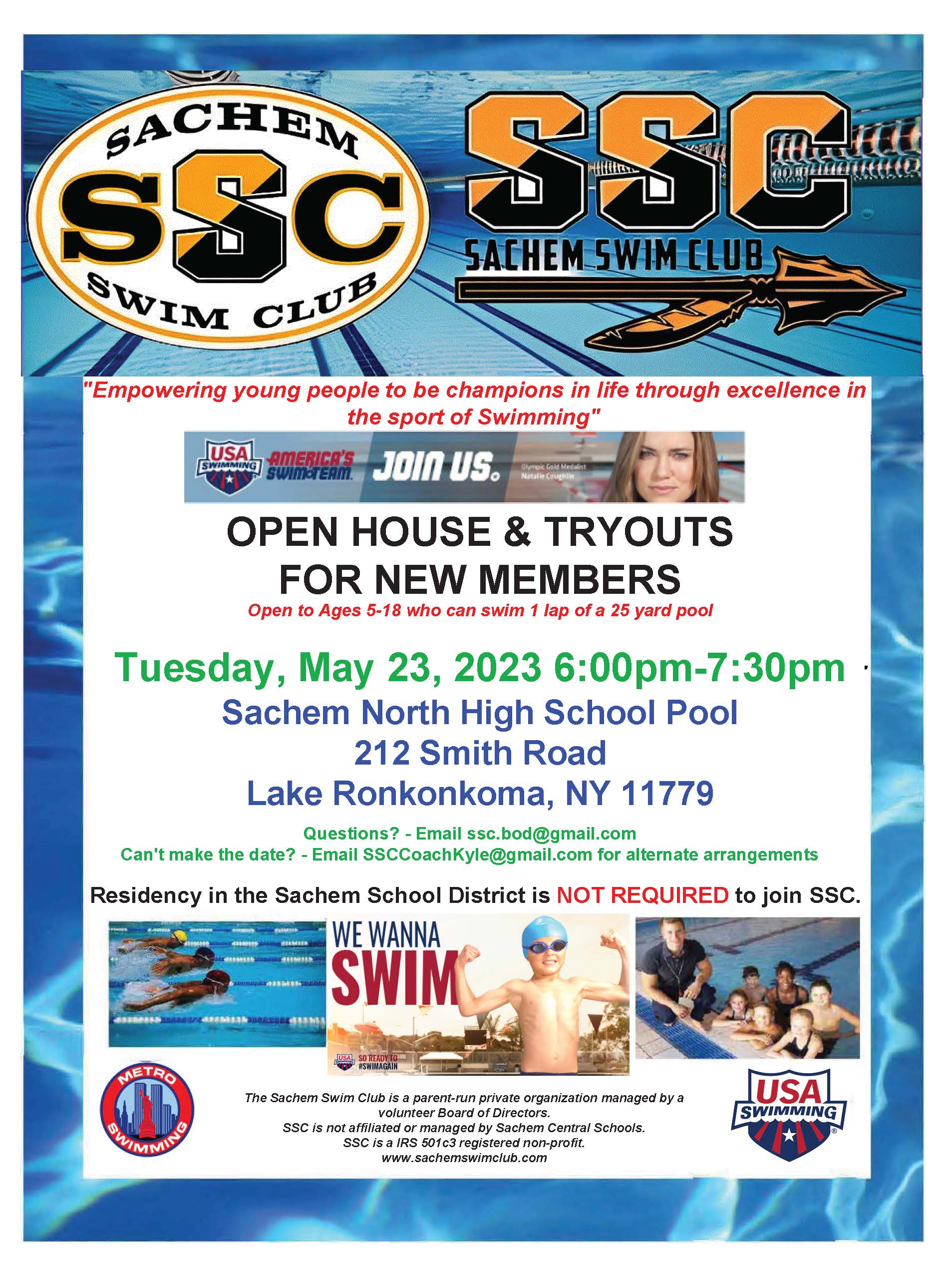 May 23 | Sachem Swim Club Open House and Tryouts | Long Island, NY Patch