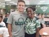 NWC’s James Nicholas of Avon and Kiana Woods of Bloomfield were honored for their service as Link Crew Leaders.
