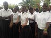 Students at Divine Mercy Girls Seminary in Bukoba, Tanzania show off the bracelets they received from Northwest Catholic’s Global Awareness Club. Club members held a “Bracelet Drive,” raising money for uniforms for the students.