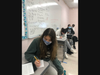 Northwest Catholic students Annalie Delgado, Riley Esposito, and Cecilia Davis spend time during Ms. Sanchita Maitra’s advisory period signing Christmas cards.