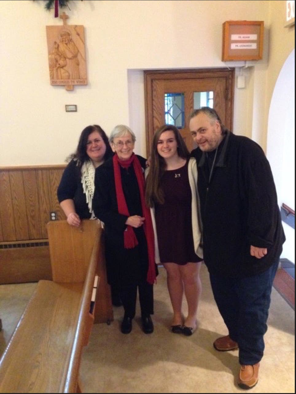 Rackley, right, pictured with family members. Sent to Patch by Edanna Guaimano.