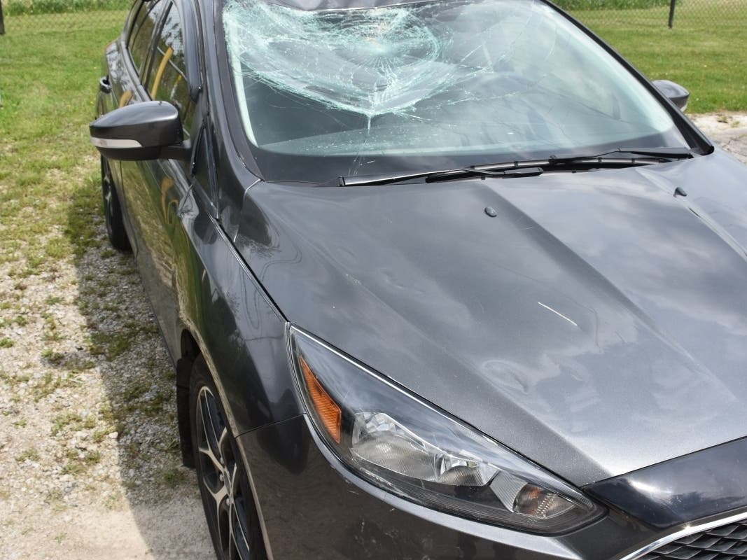 Police say this is the car they suspect of hitting a 51-year-old bicyclist on Wednesday.