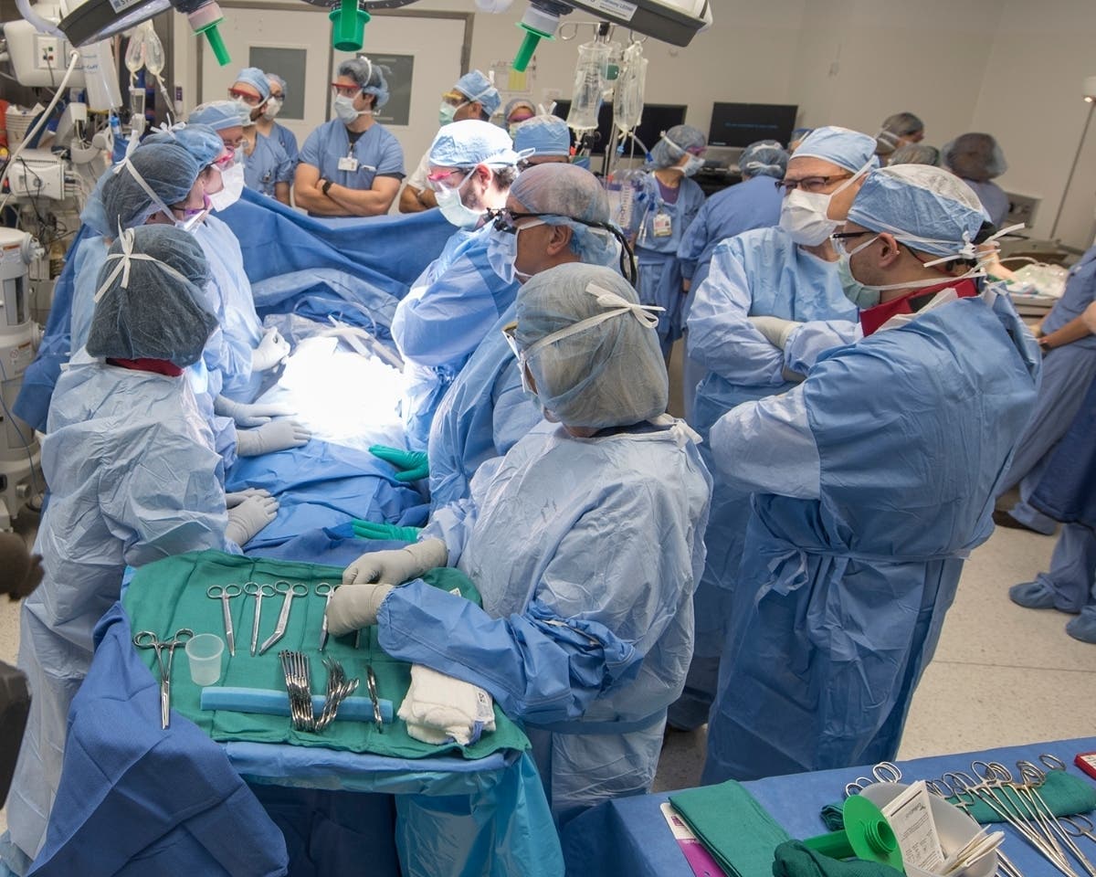A medical team at the Cleveland Clinic successfully transplanted a uterus into a woman, who then gave birth. 