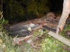 A pickup truck flipped and hit a tree after going off I-90 on Tuesday night. The driver was killed. 