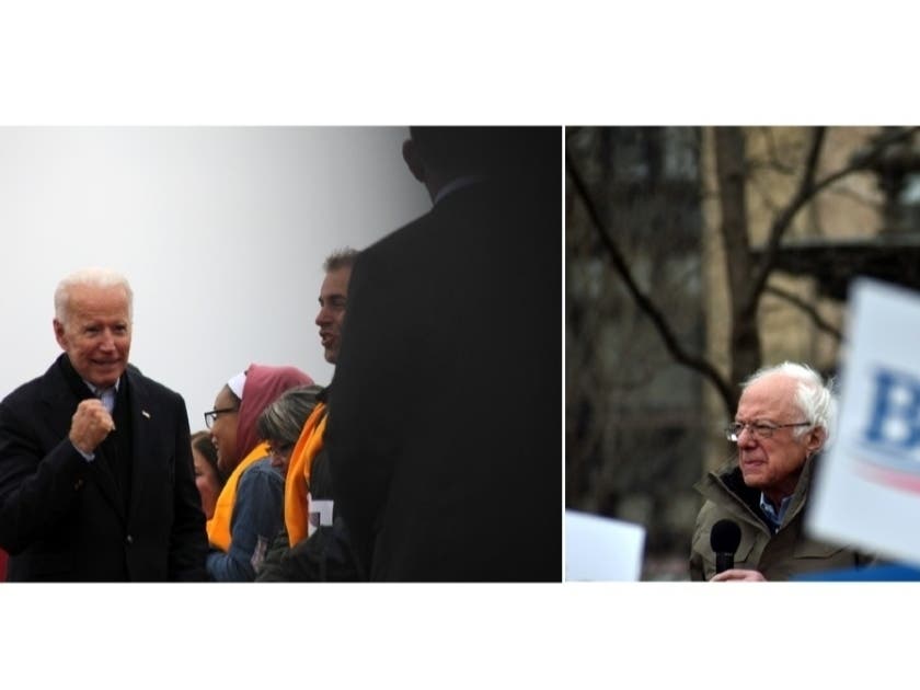 Sen. Bernie Sanders and former Vice President Joe Biden have canceled their Tuesday evening presidential rallies in Cleveland.