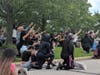 Speakers demanded better policing and immediate change during a peaceful demonstration in Cleveland Heights.