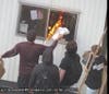 Cleveland police are looking for two people who set fire to property during the May 30 protests in downtown Cleveland. 