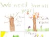 Local elementary students created posted for Newtown's Arbor Day Celebration.