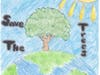 Local elementary students created posted for Newtown's Arbor Day Celebration.