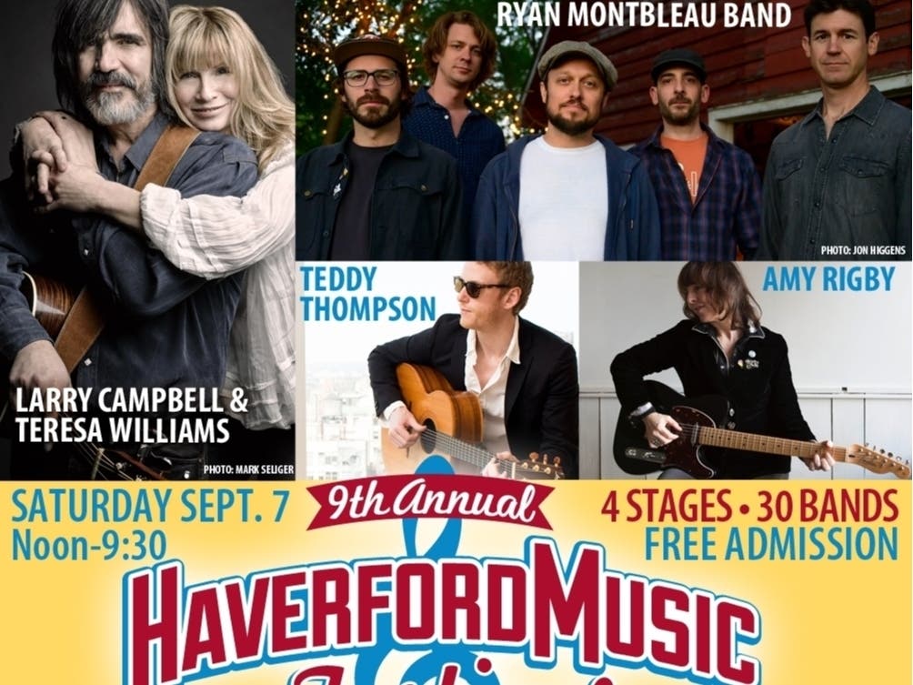 Don't miss music, vendors, and more at the 9th Annual Haverford Music Festival in September.