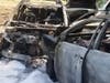 Four were hurt in a multi-car crash that led to three vehicles catching fire.