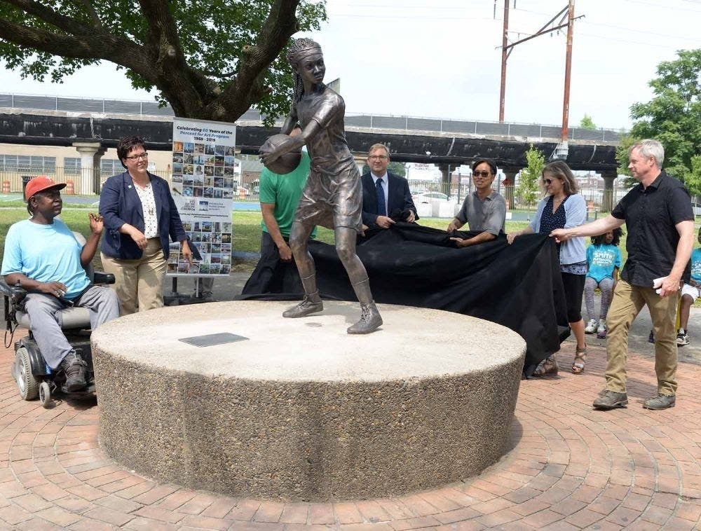 MVP by Brian McCutcheon is located at Smith Playground in South Philadelphia at 2100 S. 24th St.