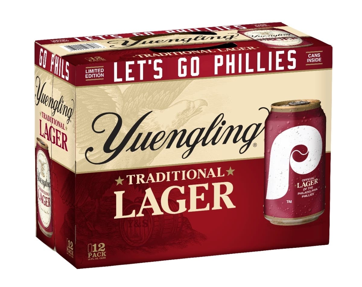 Yuengling now the "Official Lager of the Philadelphia Phillies" and is offering limited edition cans featuring the retro Phillies logo.