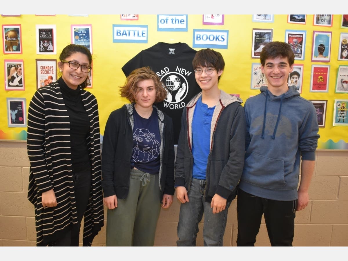 From left to right are Anika Jaswal, Aleni Voskeridjian, Carter Young and Andrew Rosin.