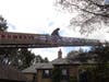Crews battled an attic fire in Haverford Monday.
