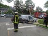 Two vehicles collided Monday afternoon on Lancaster Avenue.