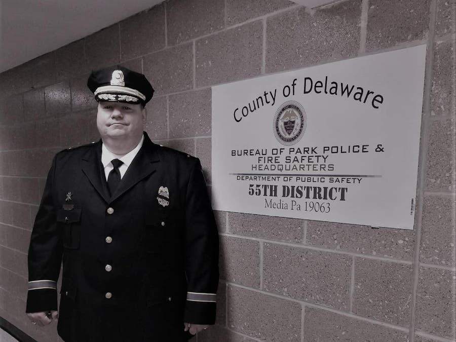 Delaware County Park Police Superintendent Scott Mahoney is survived by his mother Jean, his sister Kelly, his brother Chris, his wife Randi, and their four children Erin, Shamus, Rylie, and Kaylee.