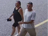 The man and woman seen here are accused of stealing a car then using credit cards inside it at numerous stores.