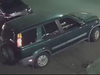 Police said the vehicle seen here fired on three men, killing two and injuring one, early Sunday.
