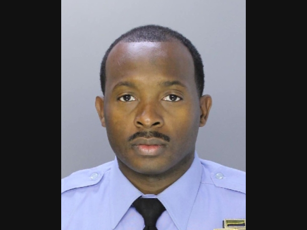 Officer Sergio Diggs, 36, is recovering after being grazed by a bullet Monday night.